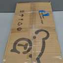 Baby Swing with Stand, Swing Set for Infant, Outdoor Indoor Swing Set with Canvas Cushion Seat (Gray) (Black)