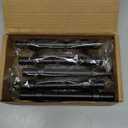 Ravinte 5 Pack 5 Inch Cabinet Pulls Kitchen Cupboard Handles with Round Base Matte Black Drawer Pulls Cabinet Handles 5" Length, 3" Hole Center