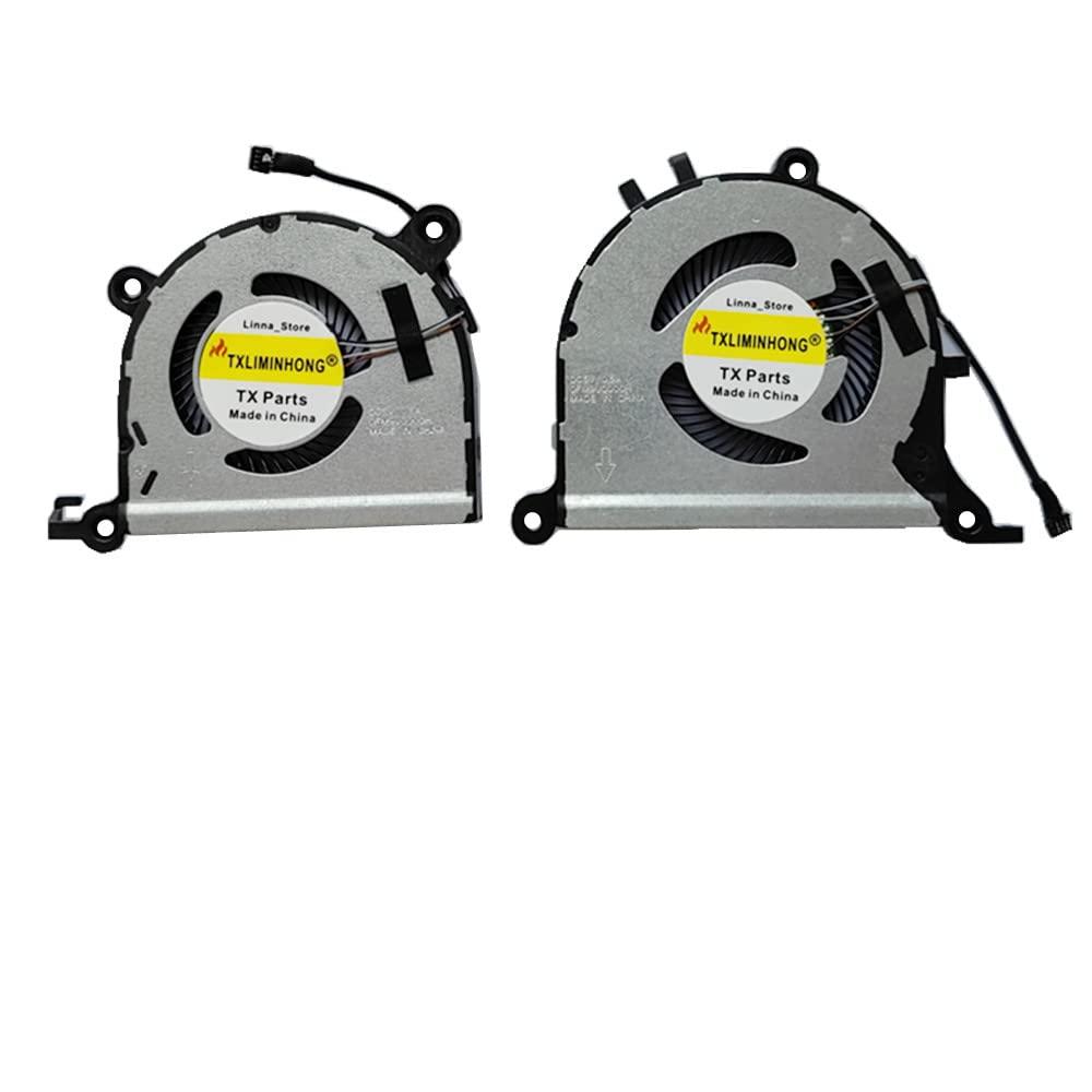 New Compatible CPU and GPU Cooling Fan for Lenovo Yoga Slim 7-14ARE05 IdeaPad 7-14ARE05 YOGA SLIM7 YOGA 14S 15S 2021 EAR 5H40S20057 DQ5D565G006 DQ5D555G075 0FM9V0000H 0FM9U0000H DC5V 0.5A