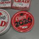 Graduation Party Plates and Napkins Red Class of 2026 Grad Congrats Party Supplies Disposable Dessert Paper Plates Cocktail Napkins forGraduation Party Decorations