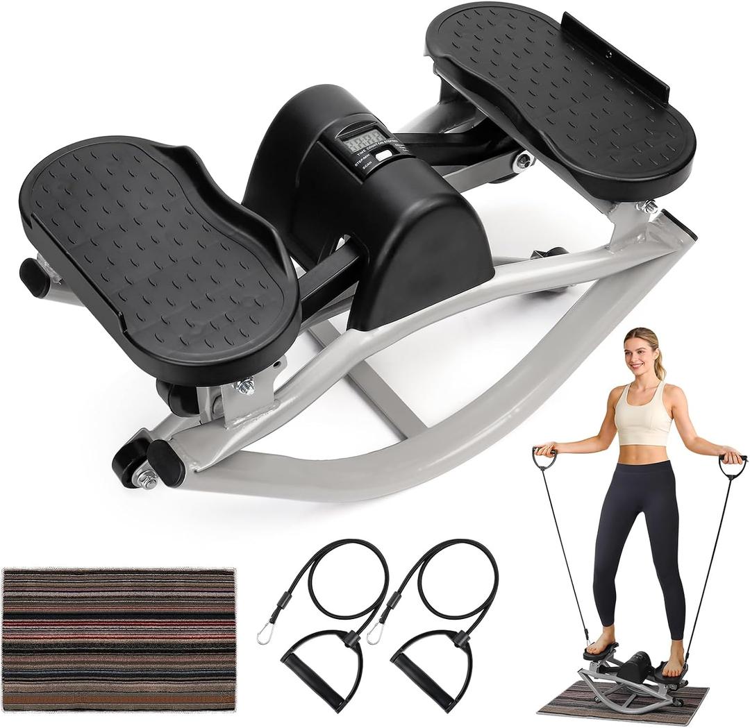 Rock Fitness Stepper, Lateral Step Rocker Side to Side for Exercise at Home