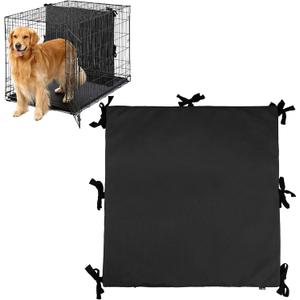 Soft Dog Crate Divider Panel for 36" Crate (Divider Only), Dog Kennel Divider with Ties for Puppy Training, Black, 27" H x 28.5W