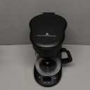 Kismile Compact Coffee Maker with LED Display, Small Drip Coffee Machine with Anti-Drip System, Timer, Auto Shut-Off, Dry-Boil Protection, Removable Funnel, Ideal for Home & Office (Black)