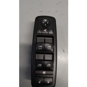 3+0 Metal Pins Master Power Window Switch.Compatible with 2012-2016 Dodge Grand Caravan,2012-2016 Chrysler Town Country.Driver Side Control switches Front Left OEM:68110872AA(Green Light)