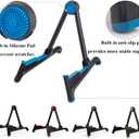 Guitar Stand, Universal Instrument Holder for Acoustic and Electric Guitars (Blue)
