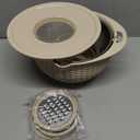 4-1 Colander with Bowl Set - Rotatable Strainers for Kitchen, Food Strainers and Colanders, Funny Presents for Women, Fruit Cleaner, Veggie Wash, Aesthetic Kitchen Gadget Essentials - Beige