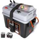 SUNAPEX Smart Battery Box 12V/24V Power Center - Multi Ports & Circuit Breaker for Trolling Motor, Marine,RV & Solar Panel (Pro,Battery Not Included)