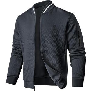 SAVKOOV Mens Loose Fit Lightweight Jacket Casual Stylish bomber Jacket (S)