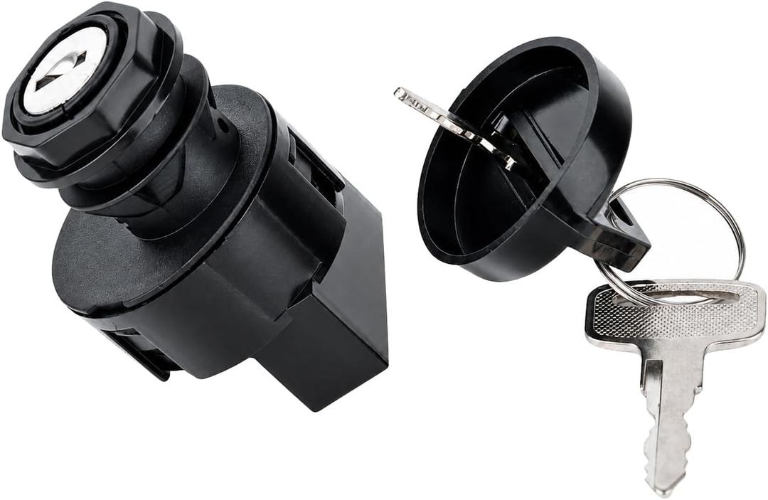 Ignition Key Switch 3 Position 6 Pins for 2001-2018 Polaris Ranger, RZR, Sportsman,170 300 325 400 425 450 500 550 570 600 700 800 850 900 1000 4,XP,X2,Crew,EV,HD,S Replace 4011002 4012165 4010390