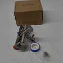 All Metal Single Handle RV Shower Faucet Valve Diverter, Camper Shower Faucet Valve, 4RV Shower Replacement Valve for Motor Home, Travel Trailer, Camper, Fifth (5th) Wheel (Brushed Nickel, 4")