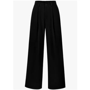 PRETTYGARDEN Wide Leg Pants for Women Trendy 2026 Fall High Waisted Business Casual Outfits Work Pant Trousers, M