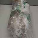 Sea Team Multi-Size Shatterproof Clear Plastic Christmas Tree Ball Ornaments Set, Decorative Hanging Transparent Xmas Baubles with Stuffed Delicate Decorations (25 Counts, Gold)