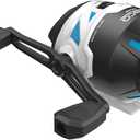 Zebco Roam Spincast Fishing Reel, Right or Left-Hand Retrieve, Pre-Spooled with 10-Pound Zebco Fishing Line, Stainless Steel Front Cover (Blue)