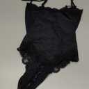 Navneet Women Sexy Lace Bodysuit Lace Trim High Cut Thong Spaghetti Strap Cami Bodysuit Going Out Tank Tops Body Suit