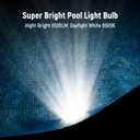 LED Pool Light for Inground Pool 120V 65W PRO, White Light 6500K with 6500lm High Brightness, Replace 300-800W Halogen Light