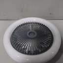 Silent Socket Fan Light - Screw-in Ceiling Fan Light Socket, LED Bulb Fan, Ceiling Fan Light with Light and Remote Control for Kitchen Bathroom Storage Garage (Grey)