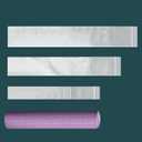 4x18 Inch (50-Pack) Long Plastic Zip Lock Seal Poster Bags, 6 Mil Clear Narrow Sleeves Reclosable Blueprint Bags Waterproof Tube Storage Bag