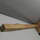 Heavy Duty Curtain Rods,1 1/4" Large Diameter Premium Nonadjustable Curtain Rod,48in/4ft Custom Window Treatment Rods with Durable Aluminum Brackets and End Caps,Black Finish