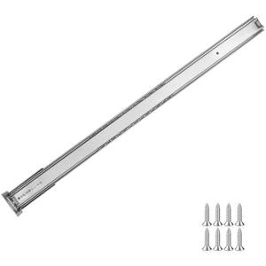 LONTAN 2 Pcs Center Mount Drawer Slides Bottom Mount for Cabinet and Dresser 24 Inch Heavy Duty Drawer Rails 17.74" Extension Glide Track