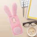 Mikikit Protective Phone Case for G Play 6.65 Inch Lightweight Fluffy Bunny Soft Cover Scratch Resistant Smartphone Shell Cute Animal Design (Pink)
