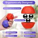 Sensory Stress Balls - Fidget Toys for Adults & Teen, Silicone Polyhedron Hand Therapy Ball with Beads Inside Relief Stress Squeeze Toy for Autism & ADHD, Office Desk Toy