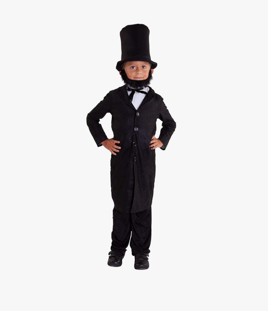 Morph Costumes Abraham Lincoln Costume For Kids - Presidents Day Halloween Outfit For Boys, Historical Dress Up Medium