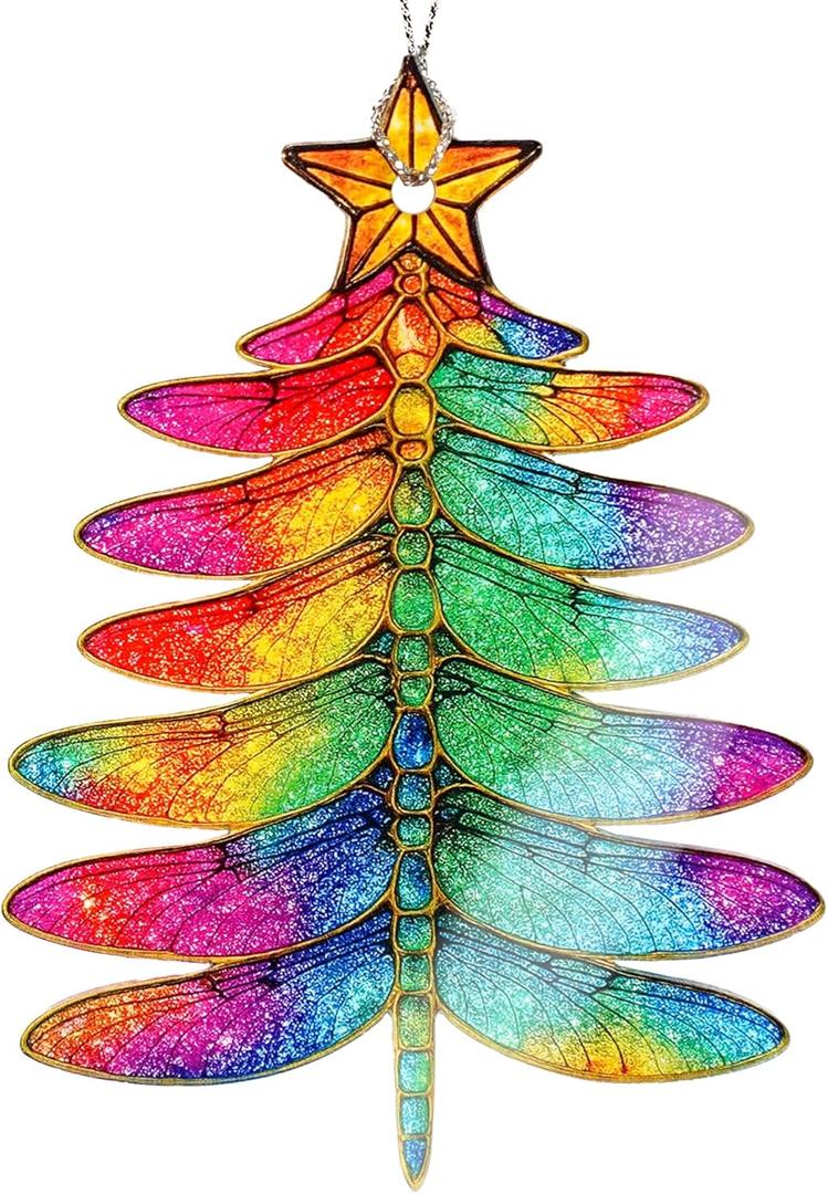 Christmas Ornaments - Dagon fly Ornament - Dragon Fly Gift for Women - Dragonfly Gifts - Dragonfly Ornaments - Christmas Ornament 2025 - White Elephant Gifts - Xmas Tree Hanging