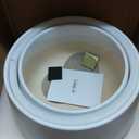 LE TAUCI Ceramic Plant Pots, Set of 2, 10 + 12 Inch Plant Pot, Elegant Planters for Indoor Plants, Sturdy Planter with Drainage Hole and Saucers, Perfect for Home Decor, White