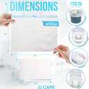 JJ CARE Bedside Commode Liners with Absorbent Pads - Pack of 90 Commode Poop Bags Liners 16"x21" Adults' Portable Bed Pan Toilet Chair, Disposable Toilet Bags for Bedside