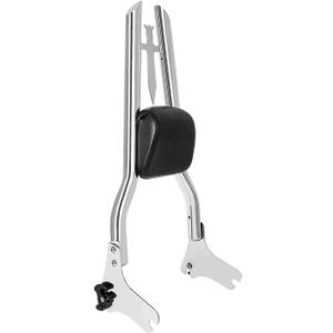 Detachable 29" Height Sissy Bar Passenger Backrest Rear Pad Compatible for Harley Touring 97-08 Road King Street Glide Road Glide Electra Glide Equipped with Required Docking Kits Chrome