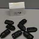 4 Pcs 1/2 Inch Rope Clamps Reusable Plastic Rope Connector Clamp Loop Fasteners Suitable for 9-10 mm Nylon or Braided Cord for Pet Leashes Docking Boating Climbing Lanyard Indoor Outdoor