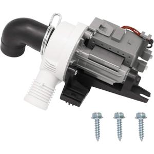 AMI PARTS W10409079 W10403802 Washer Drain Pump fit for May tag Whirl pool Ken more Washing Machine Replaces 4446381 AP6020990 PS11754310 EAP11754310 incomplete set