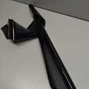 Kromapolis Blackout Window Privacy Film Total Light Blocking Room Darkening Window Covering, Removable Static Cling Frosted Glass Tint, Non-Adhesive, Black 17.5'' x 78.7''