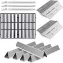Grill Parts Replacement for Weber Genesis 300 Series E310 E320 E330 S310 S320 S330 EP310 EP320 EP330 Gas Grills with Front Control Panel Grill Pipe Tubes Burner (2+5+62752-3+7524)