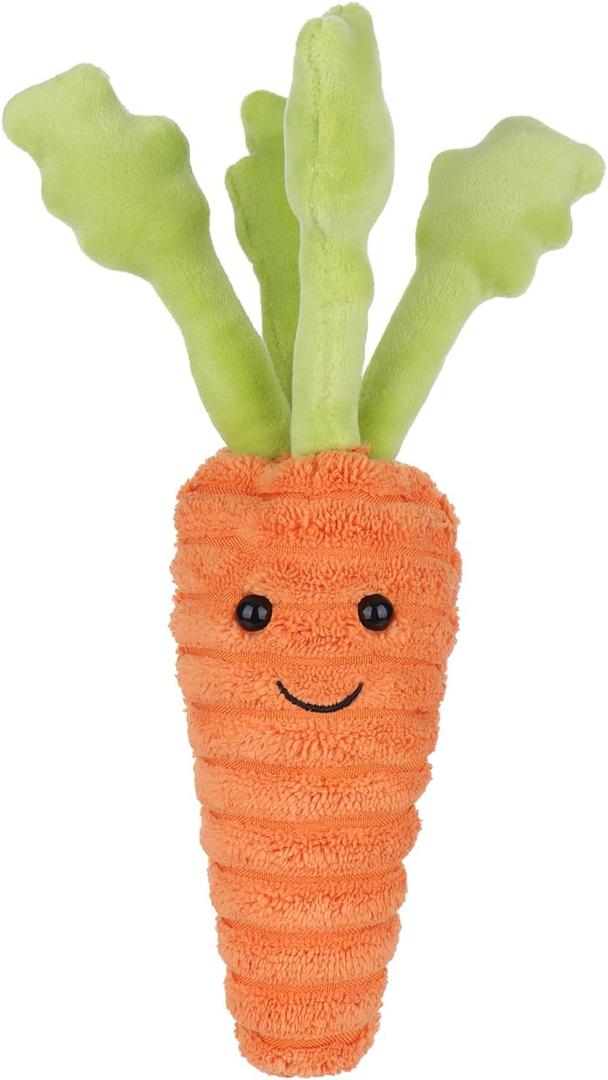 Apricot Lamb Carrot Plush Stuffed Animals for Kids, Soft Cute Plush Toys for Baby Girl and Boy, Fluffy Carrot Orange 8.7 Inches