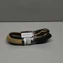 SEG Direct Car Steering Wheel Cover Universal Standard Size 14.5-15 inch, Black and Beige Microfiber Leather