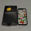 Wildflower Cases - Bugs n Berries Case, Compatible with Apple iPhone 15 Pro | White, Berries, Red, Ladybugs, Trendy - Protective Black Bumper, 4ft Drop Test Certified, Women Owned Small Business