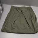 GORGLITTER Women's Barrel Pleated Oversized Wide Leg Cargo Pants (Green, M)