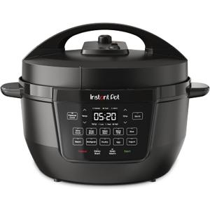 Instant Pot 7.5QT RIO Wide, 7-in-1 Electric Multi-Cooker, Pressure Cooker, Slow Cook, Rice, Steamer, Saut, Yogurt & Warmer, Wide Base, Large Searing Base, WhisperQuiet Steam Release, Black