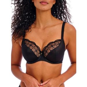 Freya Women's Hallie Underwire Plunge Bra (32G, Black)
