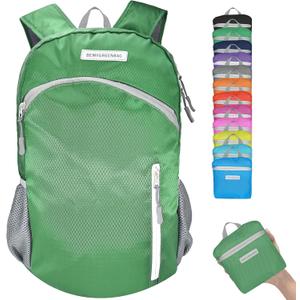 35L Foldable Waterproof Backpack For Outdoor Sports Travel Inside Wet Clothes Compartment Packable For Multiple