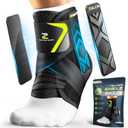 ZOELION Ankle Brace for Men Women with Auto-adaptive Side Pads, [Slim Fit & Flex Support] Ankle Stabilizer Support, Quick Hook & Loop Lace Up Ankle Brace for Sprained Ankle,Injury Recovery,Sports, M