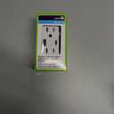 Leviton Type A & Type-C USB In-Wall Charger with 15A Tamper-Resistant Outlet, USB Charger for Smartphones and Tablets, Not for Laptops, T5633-W, White