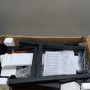 Blackstone 5013 Collapsible 17 and 22 Tabletop Griddle Stand with Adjustable Legs and a Removable Side Shelf, Powder Coated Steel, Black