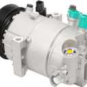 Air Conditioner AC Compressor with Clutch Fit for Forte 2014-2018 1.8L 2.0L, Forte Koup 2014-2017, Forte5 2014-2018 & Elantra GT 2013-2017 CO29274C 198332
