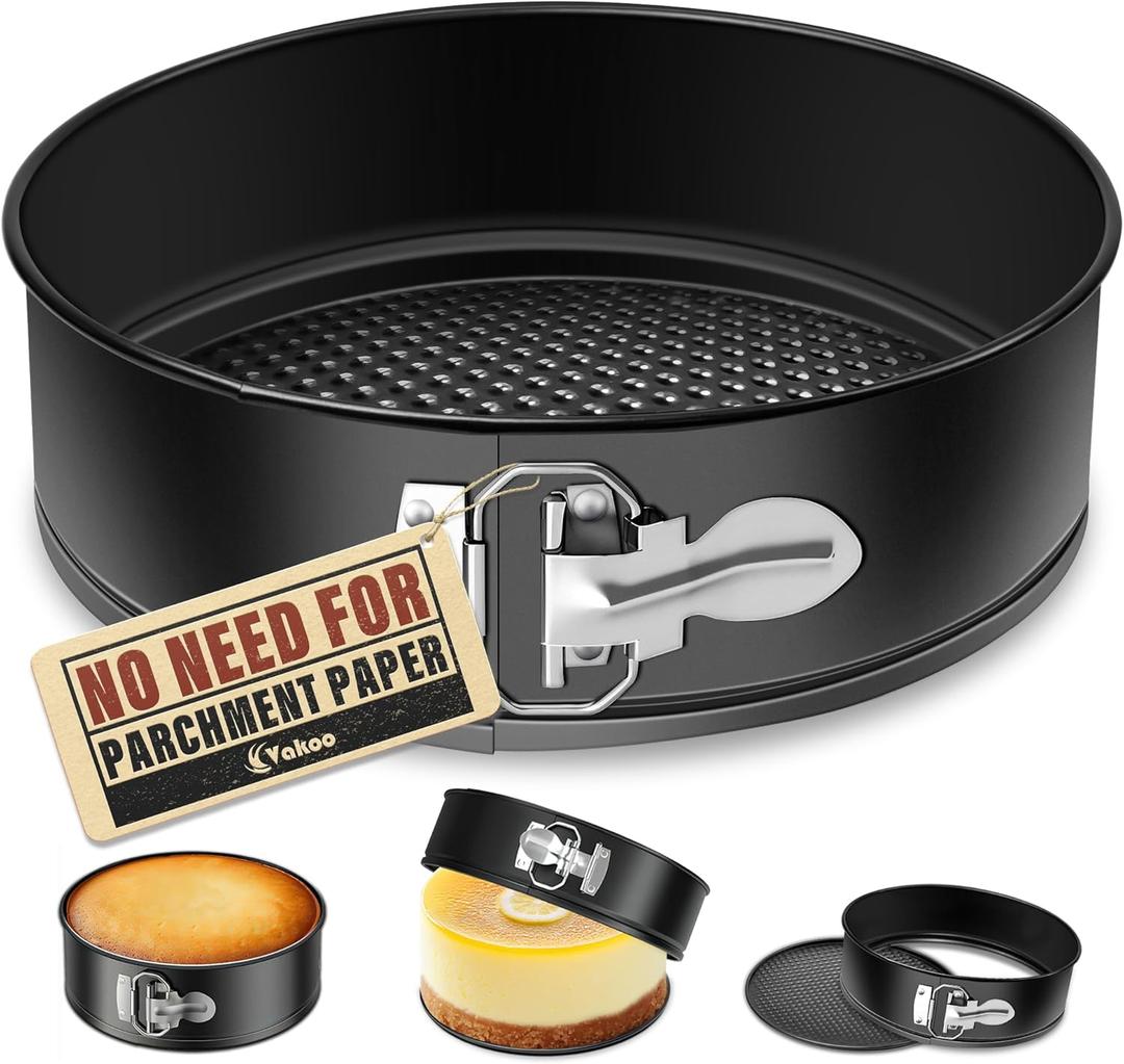 Vakoo Springform Pan - Nonstick, Leakproof Cheesecake Pan for Baking, Easy Release, No Parchment Paper Needed, 9 Inch