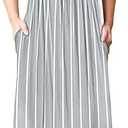 MOLERANI Women's Loose Plain Maxi Dresses Casual Long Dresses with Pockets XXL