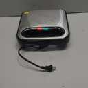 OVENTE Electric Panini Press Grill with Nonstick Plates, LED Indicator Lights, Thermostat Control, Cool Touch Handle, Compact Sandwich Maker Perfect for Cooking Breakfast, Snacks & More, Black GP0401B