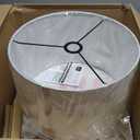 GLOBE Electric 67525 Avellino 66" Floor Lamp, Matte Black, White Linen Shade, Stepless Rotary Dimmer Switch on Socket