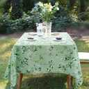 Spring Summer Tablecloth Waterproof Fabric Oblong Table Cloth, Holiday Decoration Perfect for Kitchen Dining,Restaurant,Outdoor Table Cover 60"x 120" Oblong/Rectangle